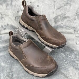 Duluth Trading  Wild Boar Leather‎ Slip On Men Size 9.5 Wide Comfort Casual